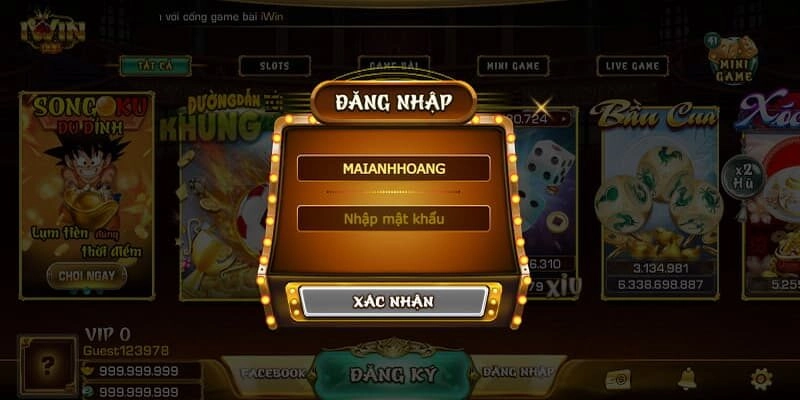 Các bước đăng nhập iwin chi tiết