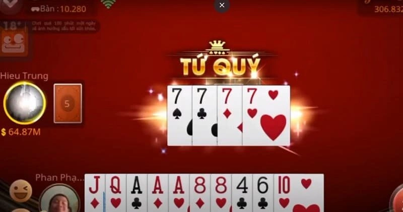 Cái gì chặt được tứ quý trong game bài tiến lên? Mẹo hay
